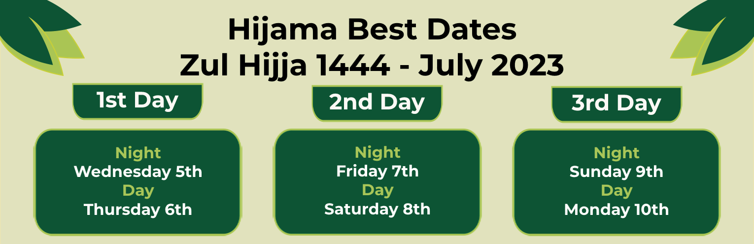 حجامہ ذو الحجۃ 1444 Hijama Zul Hijja 1444 July 2023 جولائی 2023
